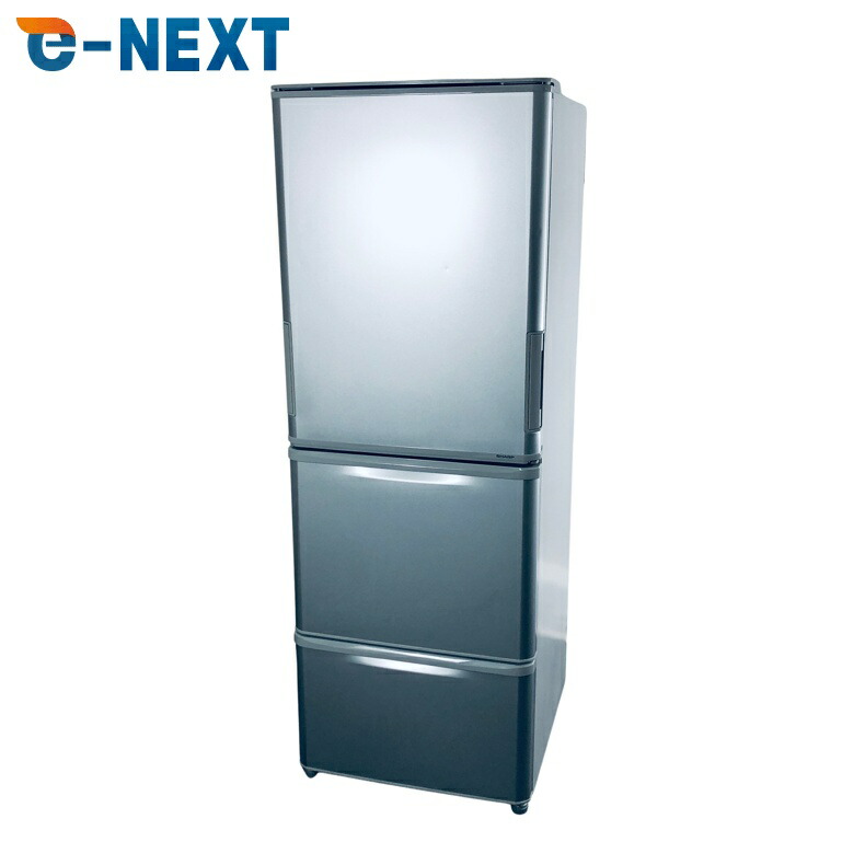 【中古】 【自社配送エリア内限定】 シャープ SHARP 冷蔵庫 2019年製 3ドア 350L シルバー ファン式 両方開き SJ-W352E-S ファミリー 大型 300L以上 送料無料 設置無料 地域限定 埼玉 東京 千葉 神奈川 RANK_A