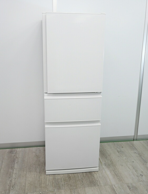 三菱製3ドア/2023年式/330L/ノンフロン冷凍冷蔵庫/MR-C33H-W