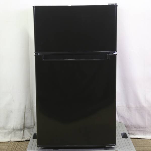 【中古】ORIGINAL BASIC 〔展示品〕 冷蔵庫 ブラック BR-85A-K ［幅47.4cm ／85L ／2ドア ／右開きタイプ ／2024年］ 【348-ud】