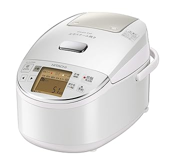 【中古】日立 圧力スチームIH炊飯器 5.5合 パールホワイト RZ-BV100M W