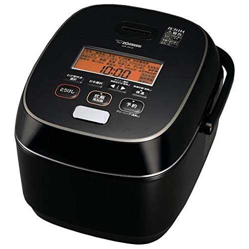 【中古】【非常に良い】象印 圧力IH炊飯ジャー(1升炊き) ブラック ZOJIRUSHI 極め炊き NW-JW18-BA