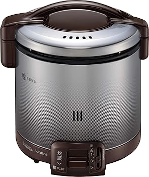 【中古】リンナイ こがまるガス炊飯器「0.9L(1〜5合)」ダークブラウン (LPG) RR-050FS_A__DB__LPG_