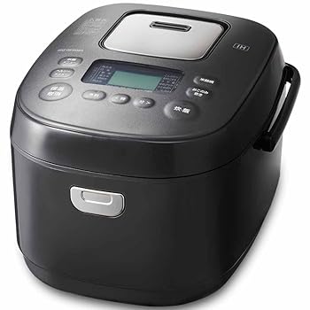 【中古】アイリスオーヤマ 炊飯器 5.5合 IH式 50銘柄炊き分け機能 極厚火釜 玄米 2022年モデル ブラック RC-IKA50-B