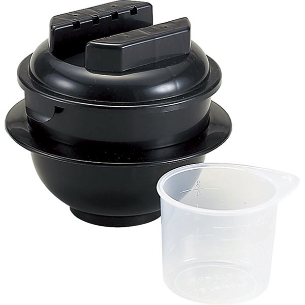 電子レンジ専用 炊飯器 【1合炊き】 日本製 備長炭配合 耐熱仕様 計量カップ 飯ベラ付き 『ちびくろちゃん』 家電 キッチン家電 キッチン用品・食器・調理器具 日用雑貨・キッチン用品 キッチン 台所用品 炊飯器