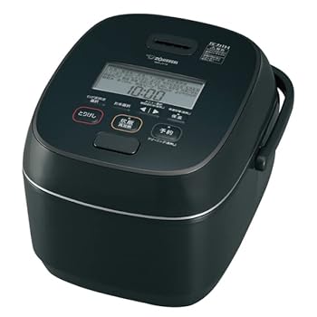 【中古】象印マホービン 炊飯器 圧力IH炊飯ジャー1升炊き ブラック ZOJIRUSHI 極め炊き NW-JY18-BA