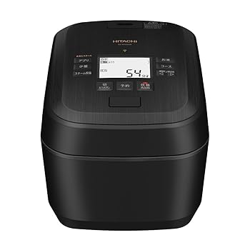 【中古】(未使用・未開封品)日立 炊飯器 5.5合 圧力&スチームIH 蒸気カット RZ-W100GM K 漆黒 八代目儀兵衛 監修 日本製 圧騰甘み炊き 大火力 沸騰鉄釜 ふっくら御膳