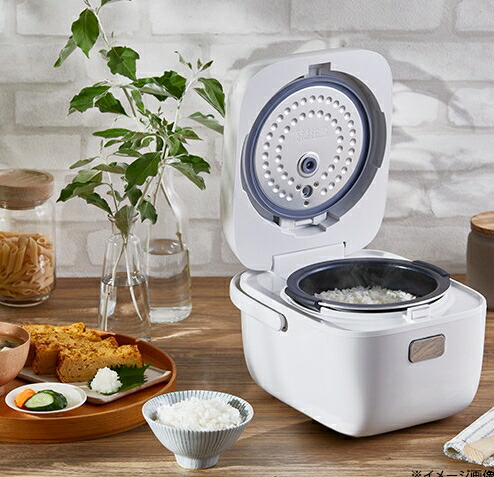 【直送品】ハイアール 3合炊きマイコンジャー炊飯器 JJ-M32B-W ホワイト【ヘルシ価格】Haier キッチン家電 スタイリッシュなひとり暮らし向け炊飯器 極厚まる釜