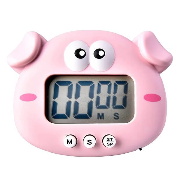 キッチンタイマー デジタルタイマー キッチンタイマー スクリーンタイマー かわいいタイマー 調理タイマー スクリーンタイマー デジタルタイマー (ピンク)