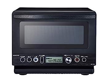 【中古】コイズミ 電子レンジ 土鍋付き 18L フラットテーブル ヘルツフリー 炊飯可能 解凍機能 ブラック KRD-182D/K