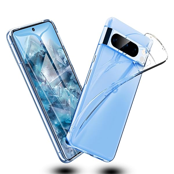 Google Pixel 8ケース クリア 超軽量 極薄 落下防止 シンプル TPU ソフト ケース 衝撃吸収 背面カバー 耐スクラッチ Pixel 8用の 保護カバー クリア Google Pixel 8用の全面保護 黄変防止 スマホケース(透明)