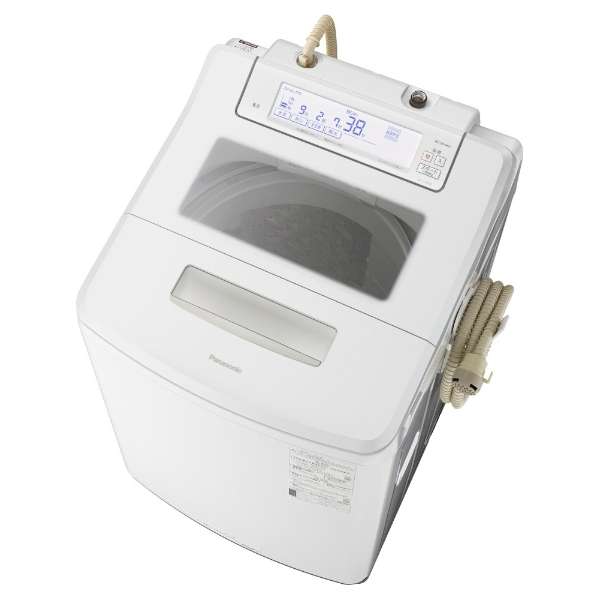 【設置+リサイクル】パナソニック(Panasonic) NA-JFA808-W クリスタルホワイト 全自動洗濯機 上開き 洗濯8kg