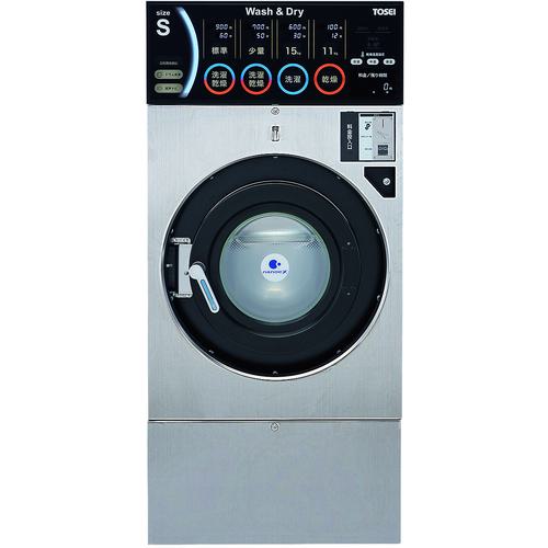 ■TOSEI コイン式洗濯乾燥機 SF-155C 標準モデル ステンレス〔品番:SF155CSUS〕【6450555:0】[送料別途見積り][法人・事業所限定][外直送][店頭受取不可]