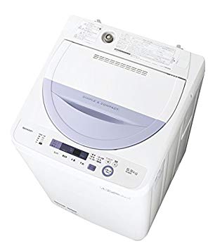 【中古】シャープ 全自動洗濯機 5.5kg バイオレット ES-GE5A-V dwos6rj