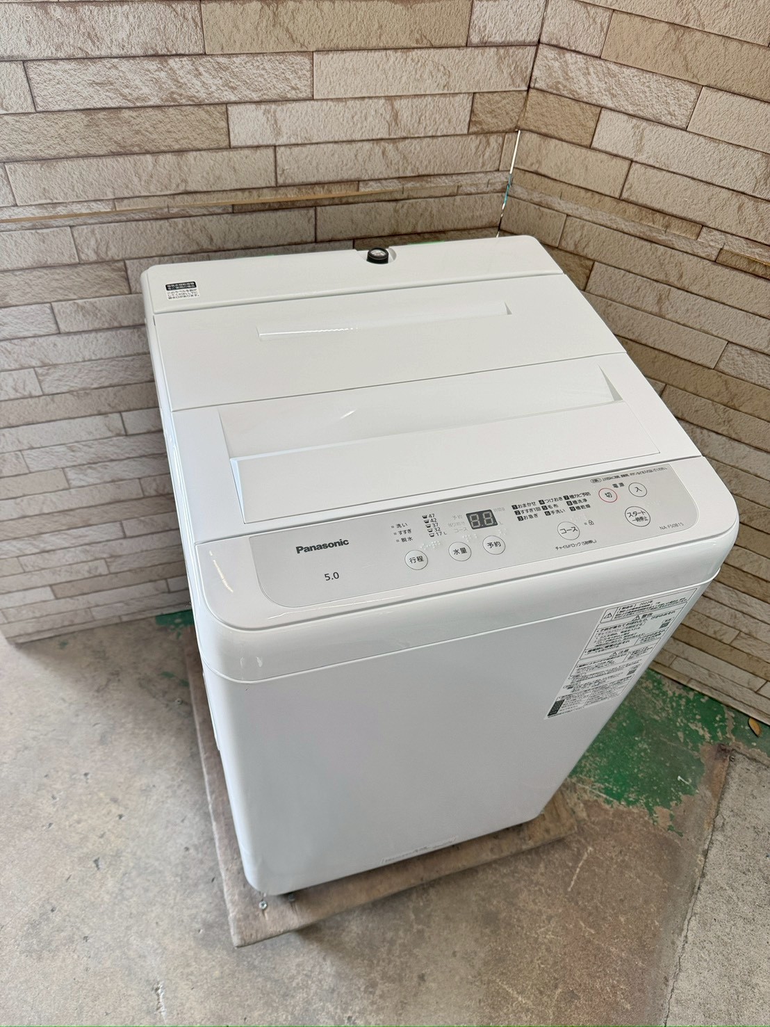 【中古】パナソニック 全自動電気洗濯機 5キロ 2022年製 NA-F50B15 新生活 新婚 同棲 リサイクル リユース 格安 ふるさと納税 民泊 クリーニング済み 設置費込み