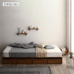 最大1000円OFFクーポン■選べる引出収納付きシンプルデザインローベッド スタンダードポケットコイルマットレス付き 引き出しなし セミダブル 組立設置付