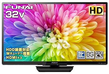 【中古】［非常に良い］フナイ 32V型 液晶テレビ ハイビジョン ダブルチューナー 外付けHDD対応(裏番組録画可能) FL-32H1010 地上・BS・110度CSデジタル